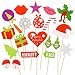 NATUCE 50 Piezas Navidad Kit de Accesorios, Atrezzo Photocall Navidad Bricolaje Kits...