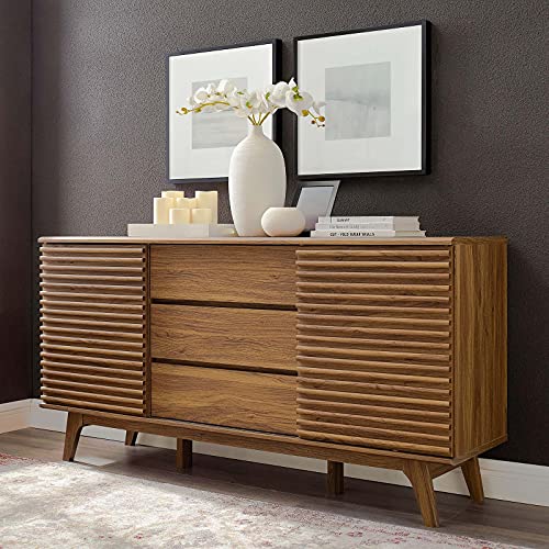 Modway Render Mid-Century Sideboard, 63 in, Walnut, photo 2 on Amazon.com