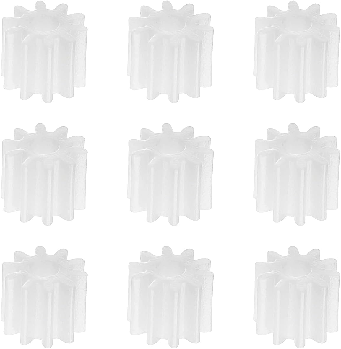 Othmro 10pcs Plastic Gears 10 Teeth Model 102A Reduction Gear Plastic Worm Gears for RC Car Robot Motor