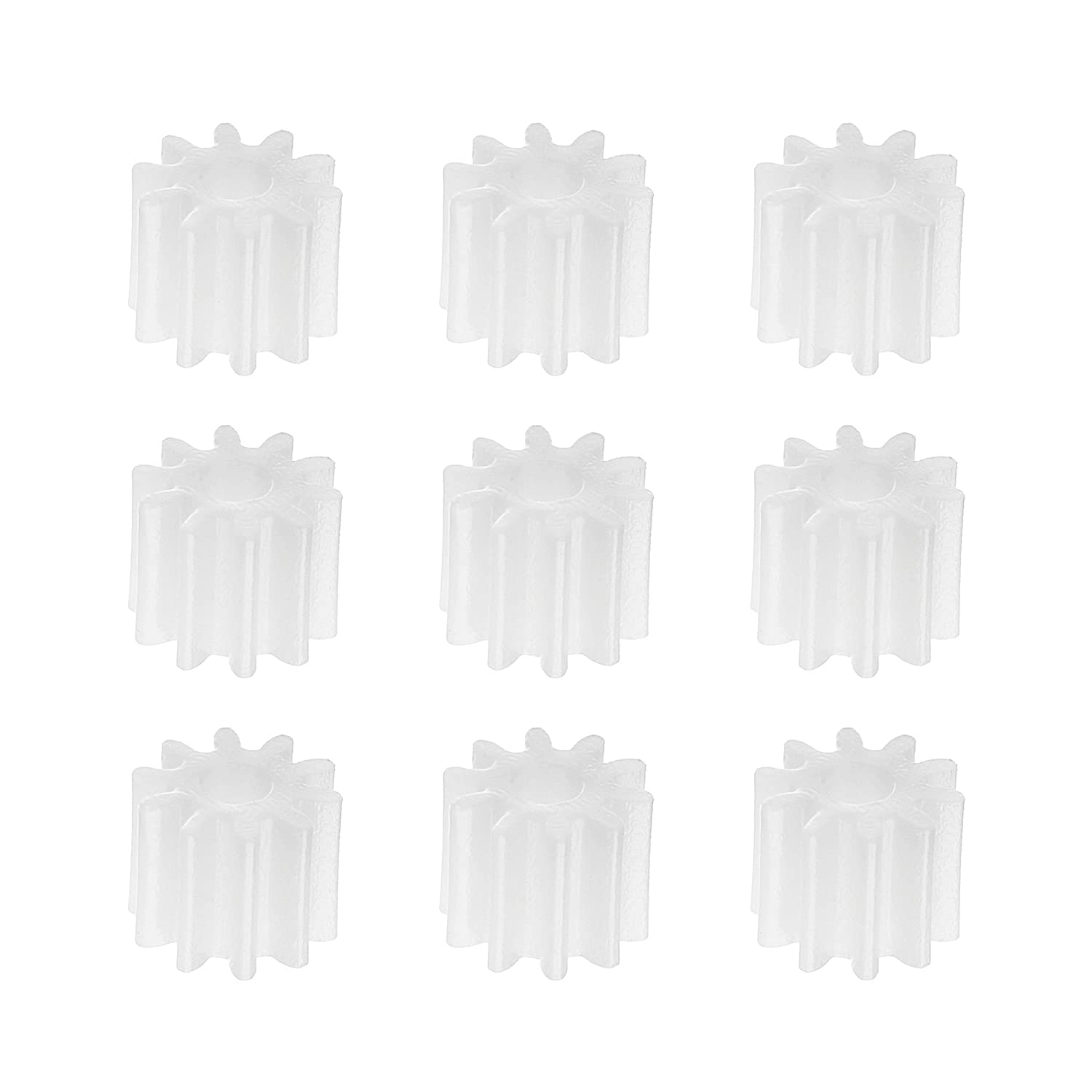 Othmro 10pcs Plastic Gears 10 Teeth Model 102A Reduction Gear Plastic Worm Gears for RC Car Robot Motor