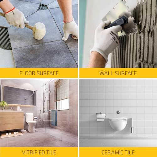 Image of SIKA - Tile adhesive - SikaCeram 155 Wet Room - Tile adhesive for vitrified and ceramic tiles for floor and wall - Indoor and outdoor use - Self curing - Grey - 20kg
