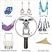 SELEWARE Silent Bearing Swivel Swing Hanger Stainless Steel Swing Hook Ceiling Mount Swing Bracket for Aerial Yoga Silks Swing Chair Heavy Bag Swing Set Indoor Outdoor Swing