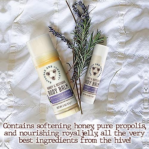 Savannah Bee Company Honey and Beeswax Body Balm 2 Ounces Rosemary Lavender - Thumbnail 4