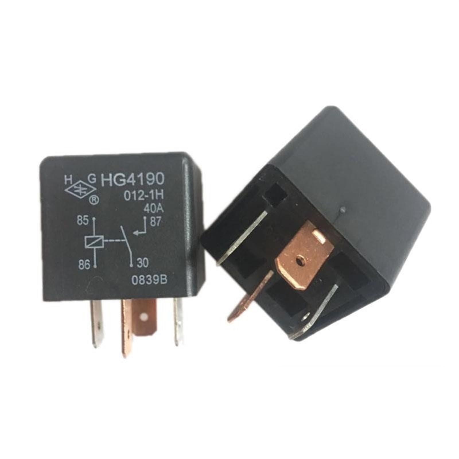 Relé automotriz HG4190 de 4 pines 12V 40A para control de corriente 2