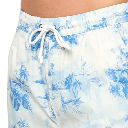 GUESS Men's Eco Swimtrunk Medium Vintage Island3
