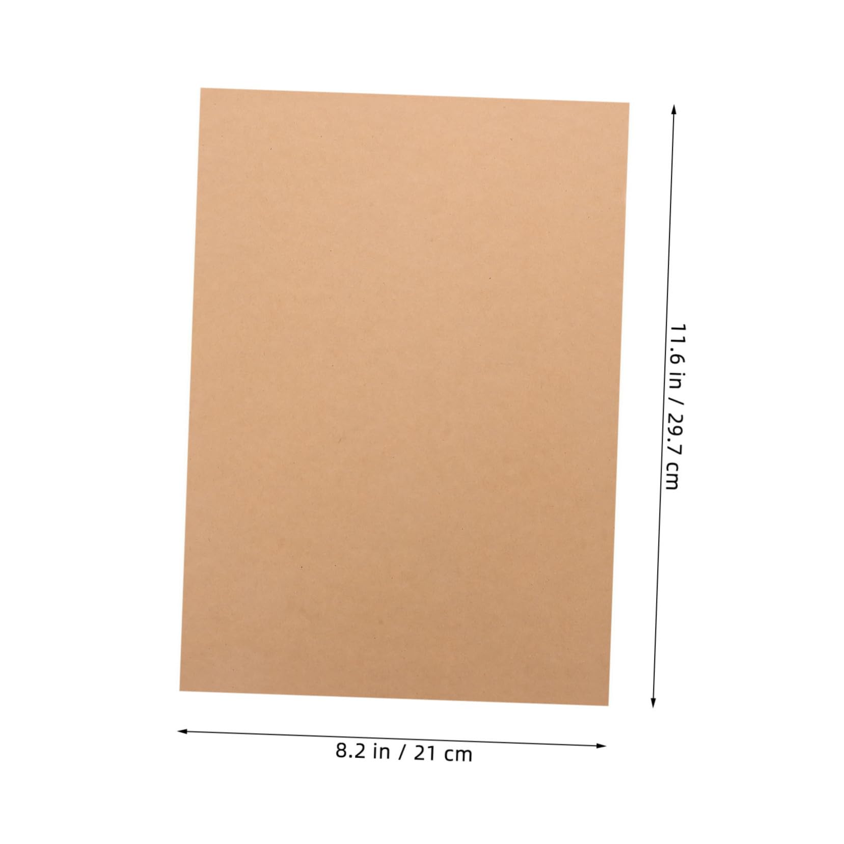 Brauner Karton 100 Blatt 180g/m² Blanko Kartenpapier