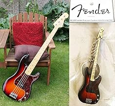 Fender Precision Sunburst Pickguard Bass Guitar Keyring