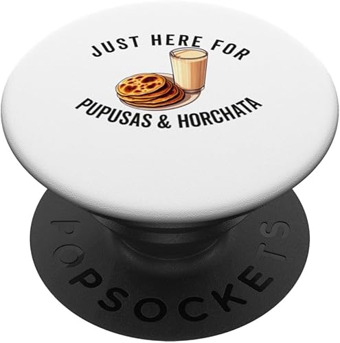 Pupusas & Horchata Salvadoran Food Camiseta Salvadorena PopSockets Standard PopGrip