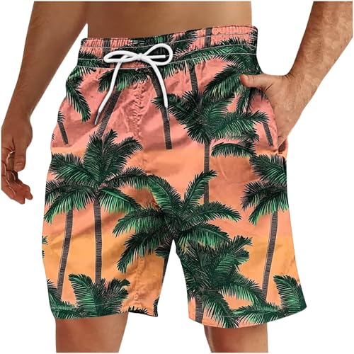 Xiaojmake Quick Dry Swim Trunks Comfortable Tropical Printed Boardshorts 9