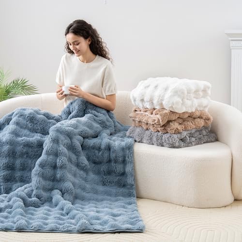Berkshire Berkshire Blanket Manta Reversible de Piel Sintética y Velisse Ultra Suave, 90 x 90 pulgadas, Marshmallow miniatura 6