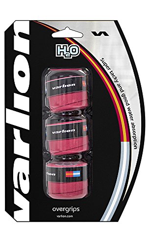 VARLION H2O Overgrip de Tenis, Unisex Adulto, Rojo, M