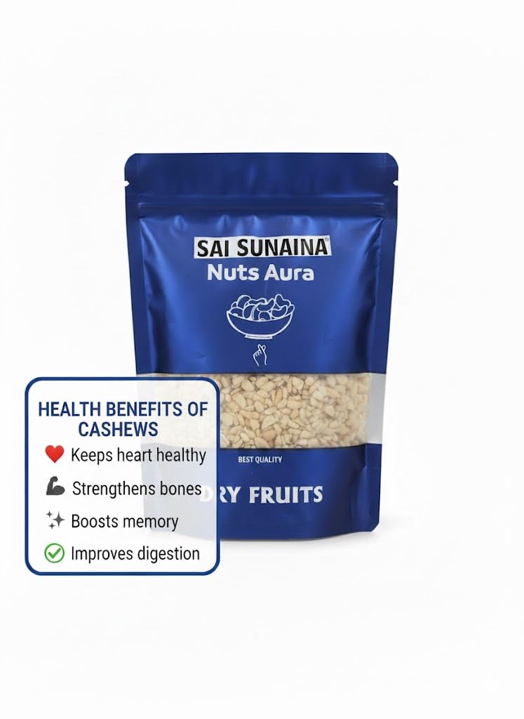 SAI SUNAINA Broken Cashew Nut 500g | 8 Pieces Tukda Kaju | Premium Broken Kaju for Gravy, Kheer & Cashew Powder | Fresh Split Cashew Nuts for Curry, White Gravy, Malai Kofta, Dum Aloo & White Chicken 1