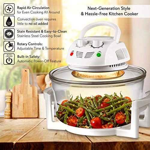 Nutrichef PKAIRFR48 Air Fryer, Halogen Infrared Convection Oven thumb #1