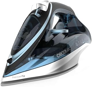 Cecotec Plancha Horizontal IronHero 2600 Vital con 2600 W, Tecnología Power Steam, Golpe de Vapor 200 g/min, Suela Turbo Slide, Sistema Antigoteo, Cyclo Clean, Filtro Antical, Precision Tip