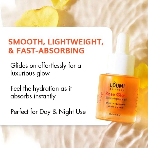 LOUMI Skincare The Glow Pack - Say Aloe! All Day Cream, You Up? Eye Cream, Rose Glow Illuminating Oil, & Revive Retinol Drops - Hydrating, Brightening, Moisturizing Daily Skincare Set for Radiant Skin - Image 9