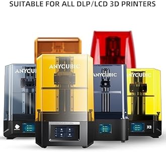 ANYCUBIC 3D Printer Resin, 405nm High Precision Fast Curing UV Photopolymer Resin for LCD 3D Printing, 1kg Clear