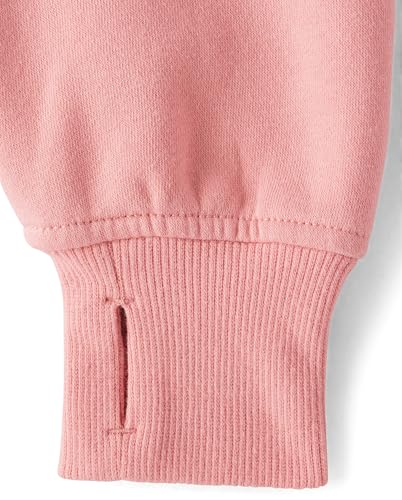 The Children's Place Girls' Fleece Quarter Zip Hooded Sweatshirt2