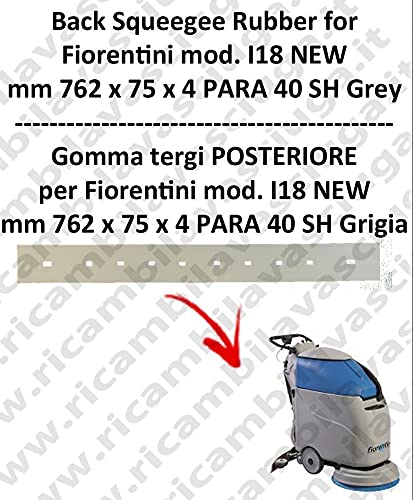 I18 NEW GOMMA TERGI posteriore GRIGIO per lavapavimenti FIORENTINI