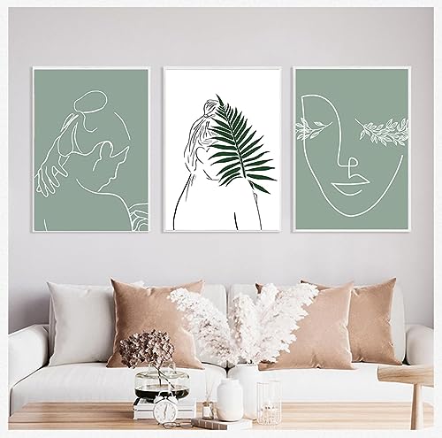 Affiche minimaliste courbe fille pour décoration murale moderne 50x70cm