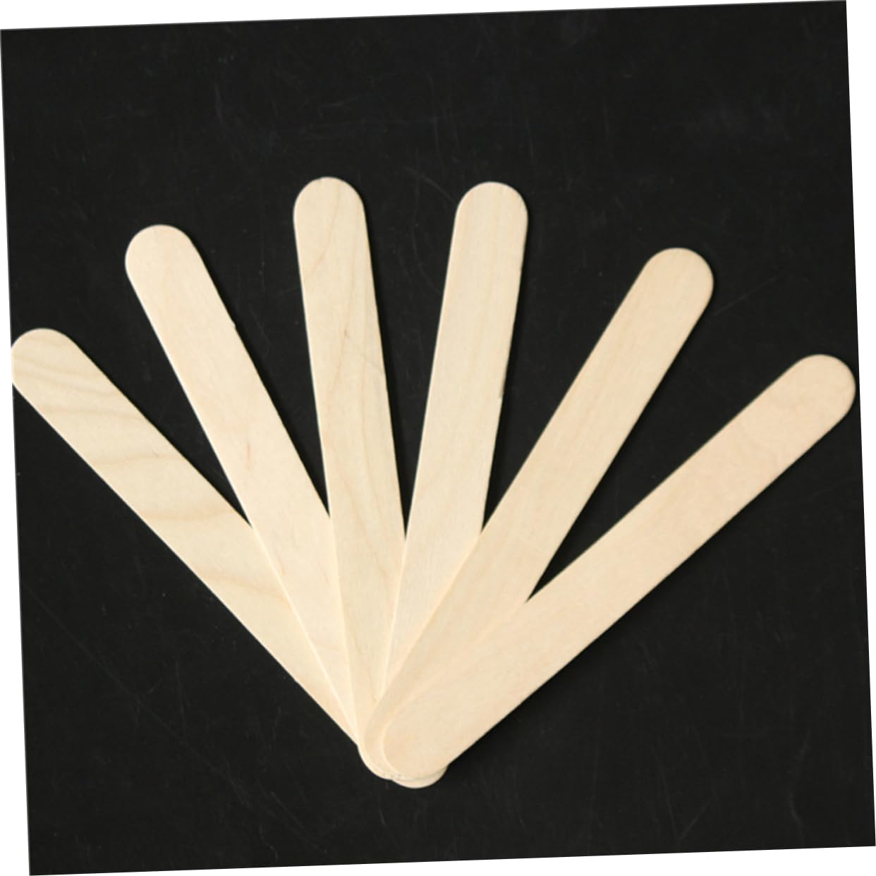 VICASKY 100pcs Large Sticks Wooden Waxing Spatulas for Eyebrow Lip Hair Removal