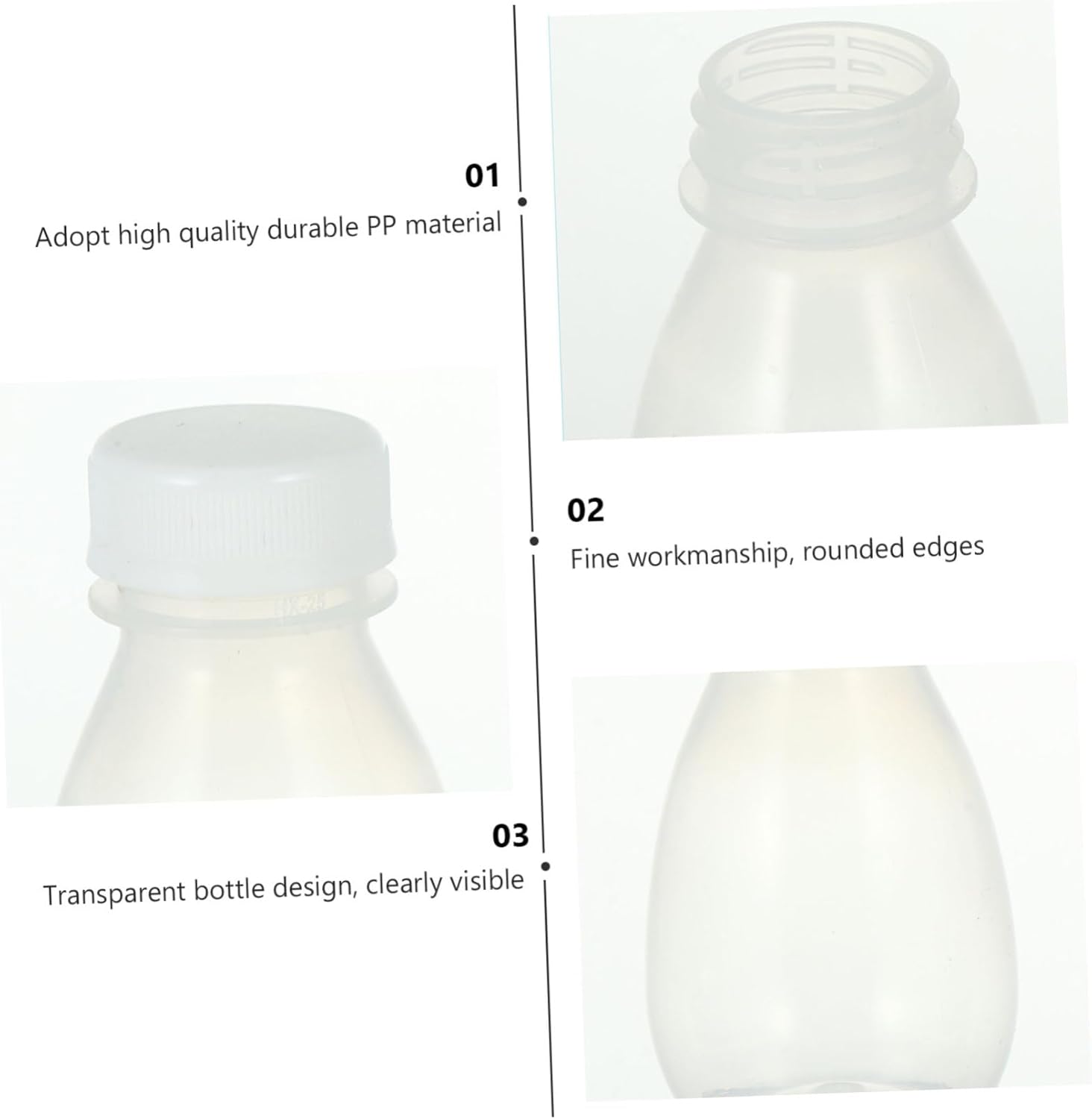 CHILDWEET 30pcs Beverage Bottles Juice and Storage Containers Dishwasher Safe for Boys and Girls Lunches and Outdoor Use