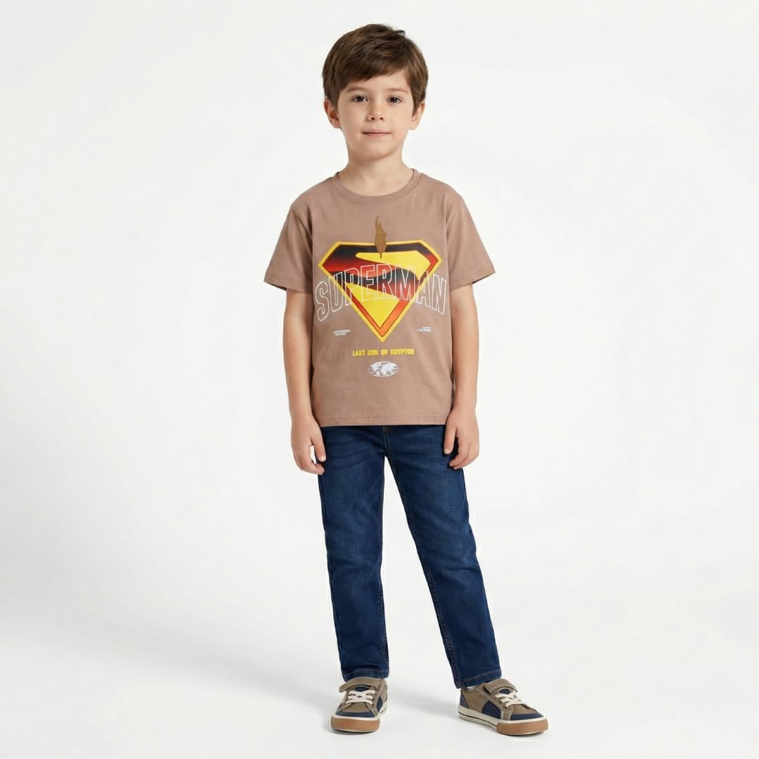 WARNER BROS Superman Boys Short Sleeve T-Shirt for Big Kids - Image 2