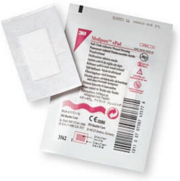 Box of 50 3M Medipore +Pad Soft Cloth Adhesive Wound Dressings 2" X 2.75" 3562