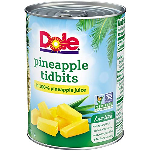 Dole Pineapple Tidbits In 100% Pineapple Juice 20 Oz. Can #TOP2