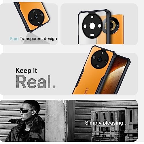 Image of Pikkme Realme Narzo 60 Pro 5G Back Cover | Crystal Clear Transparent Back | Ultra Hybrid | Full Camera Protection | Raised Edge | Bumper Back Case Realme Narzo 60 Pro 5G (Black)
