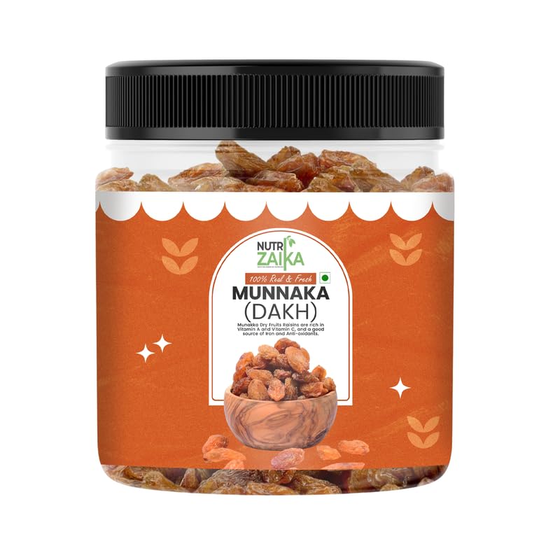 NUTRIZAIKA Munakka Raisins (Abjosh) | Premium Afghani Munakka Raisins | Kishmish/Kismis | Large Golden Raisins | Rich Authentic Flavour | Rich in Iron & Protein | Tasty & Healthy Nuts Dry Fruits-image-10