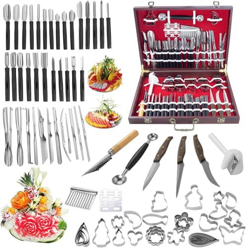 Krbnk 80-Piece Fruit Carving Set