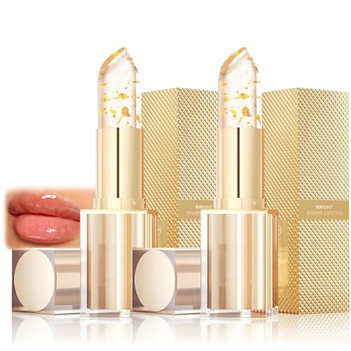 Image of 2 PCS Colour Changing Lipstick, Glitter Lipstick Long Lasting for Women, Stay on Ph Lip Stick