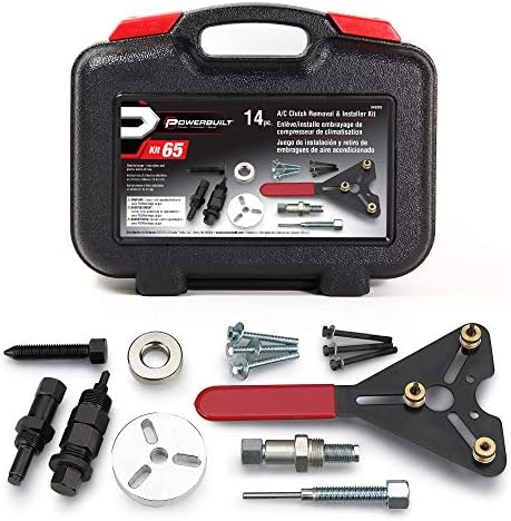 Powerbuilt Air Conditioning Clutch Remove and Install Tool kit, AC Compressor Clutches Remover and Installer, Holding Tools, Storage Case - 948995
