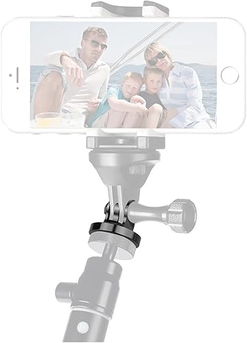 Miniatura 7 de Adaptador de trípode 14 compatible con GoPro, cámara de aluminio ChromLives 14-20 adaptador de montaje de trípode compatible con Gopro Hero 11, 10,