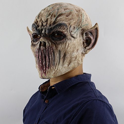image for Quligeta Scary Halloween Mask Terror Ghost Devil Mask Dance Party Scar