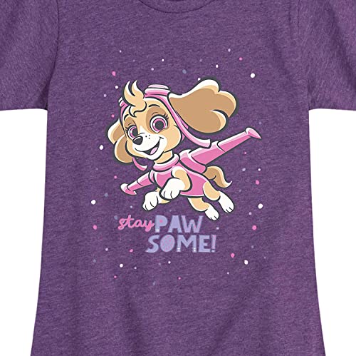 HYBRID APPAREL - Paw Patrol - Stay Pawsome - Toddler and Youth Girls Short Sleeve Graphic T-Shirt3