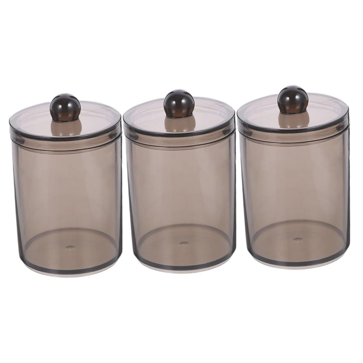 9stücke Teiliges Wattestäbchen- Deckel Schwarze Aufbewahrungsbox Für Wattepads Und Kleine Gegenstände Multifunktionaler Organizer Für Bad Schlafzimmer Und Büro Platzsparend