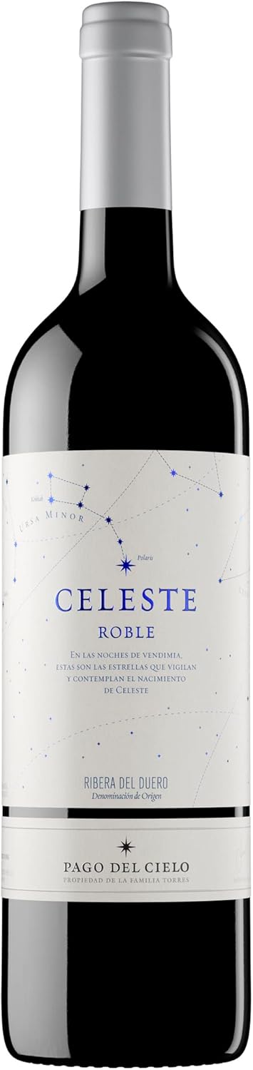 Pago del Cielo Celeste Roble, Tempranillo, Vino Tinto - 6 botellas de 75 cl, Total: 4500 ml