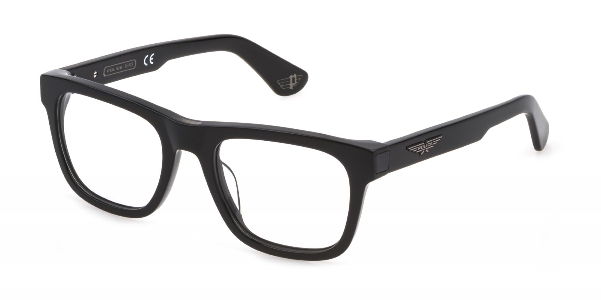 Police VPLE37N 0700 SHINY BLACK 52/20/145 MAN Eyewear Frame