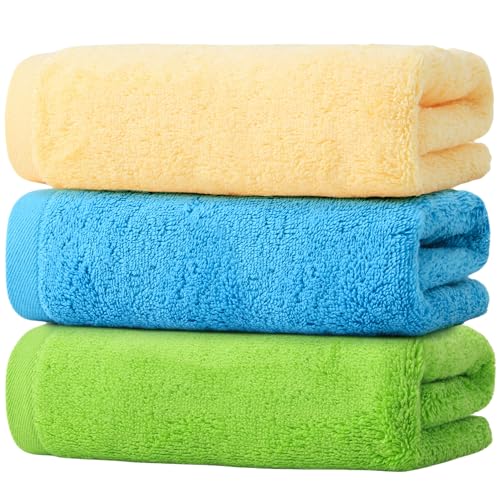 VFGP 100% Cotton Luxury Towel 3Piece (75 * 34cm 120g/Piece) 3 color set-B.Soft Fluffy Skin Friendly High Absorption and Quick Drying Durable.