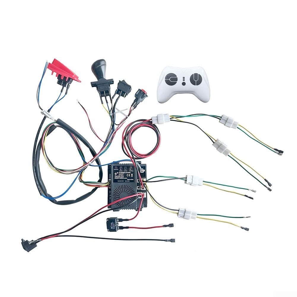 Volakebeing 24V DIY Electric Car Wiring Harness Kit Children 2.4G Remote Control Switch Box Conversion Set High Power Controller for Kids Ride On Toys Vehicle Upgrade