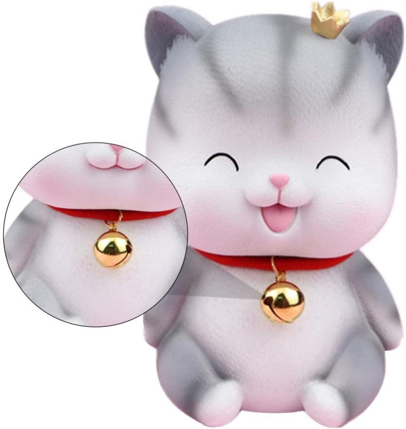 NUOBESTY Kitten Piggy Bank Kids Cute Money Coin Bank for Boys Girls Desktop Decor Saving Pot Decoration Style 2
