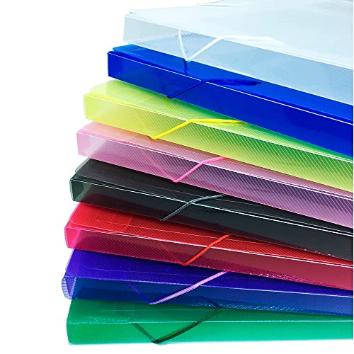 Pasta Aba Elástico 1/2 Ofício Lombo 2cm ACP - Cristal