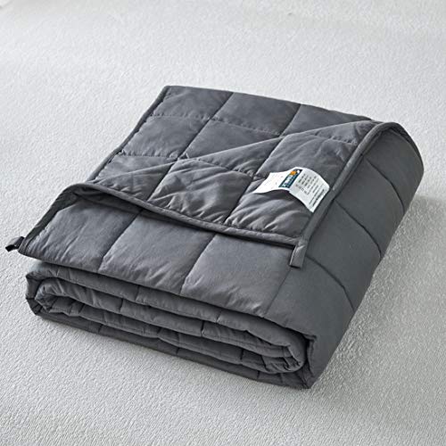 Weighted Blanket for Adults Teenagers | Sensory Calming Heavy Blanket for Improved Sleep | Oeko-Tex Certified 100% Cotton Material | For Individual or Couples (Grey, 150 cm x 200 cm 9 kg (20 lb)) Weighted Blanket for Adults Teenagers | Sensory Calming Heavy Blanket for Improved Sleep | Oeko-Tex Certified 100% Cotton Material | For Individual or Couples (Grey, 150 cm x 200 cm 9 kg (20 lb))