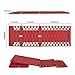 HOMEE All-Weather Foldable Traction Boards, Auto Tire Traction Mat Tire Grip Aid, Traction Tracks Tire Ladder Traction Track for Mud Sand Snow 2Pcs for All car 21.7''x7.10''x0.4''(Red)