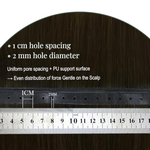Image of Ugeat 20 Inch Butterfly Weft Human Hair Extensions Brown Ombre,100G #3822