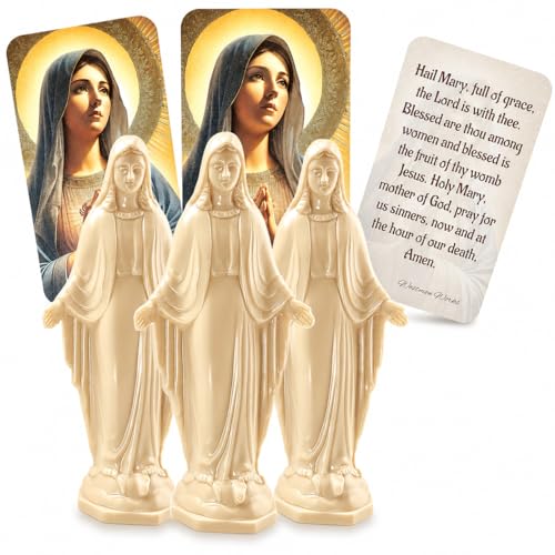 Set de Estatuas Nuestra Señora de la Gracia con Tarjetas de Oración miniatura 1