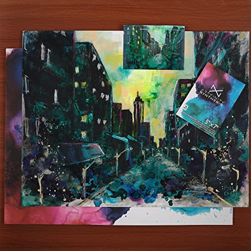 Papel sintético para acuarela Artfinity blanco de 9x12 para dibujar 7