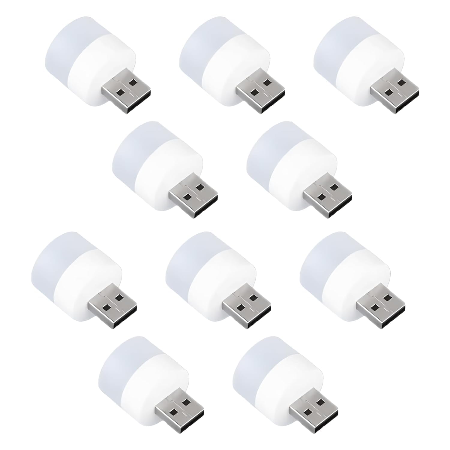 pmw - Plastic USB Led Lamp Night Light, Plug in Small Led Nightlight Mini Portable for Pc and Laptop (Pack of 10, White). (B0D5NJ1QTV) Amazon Price History, Amazon Price Tracker