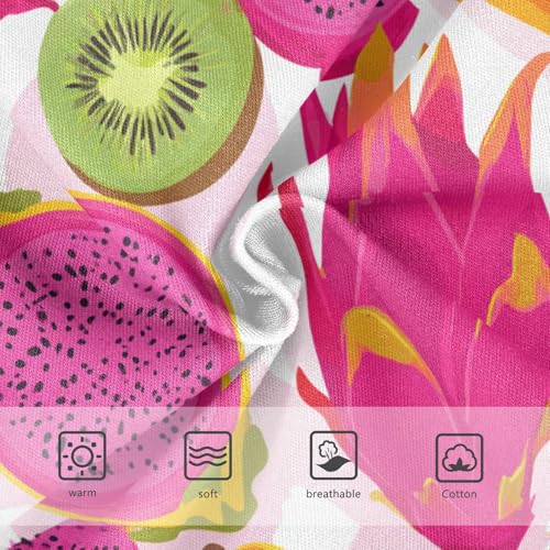 Wusikd Papaya Dragon Fruit (2) Girls' Underwear Cotton Girls Briefs Soft Toddler Underwear 2T3